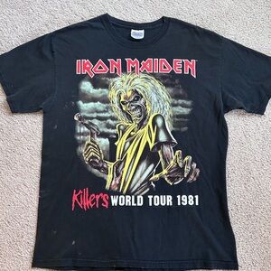 Vintage Iron Maiden Killers World Tour 1981 T-Shirt